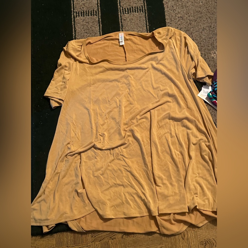 Lularoe top size L. Mustard yellow